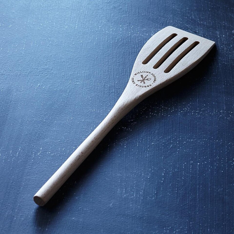 Williams Sonoma Open Kitchen Beechwood Slotted Spatula Williams Sonoma AU